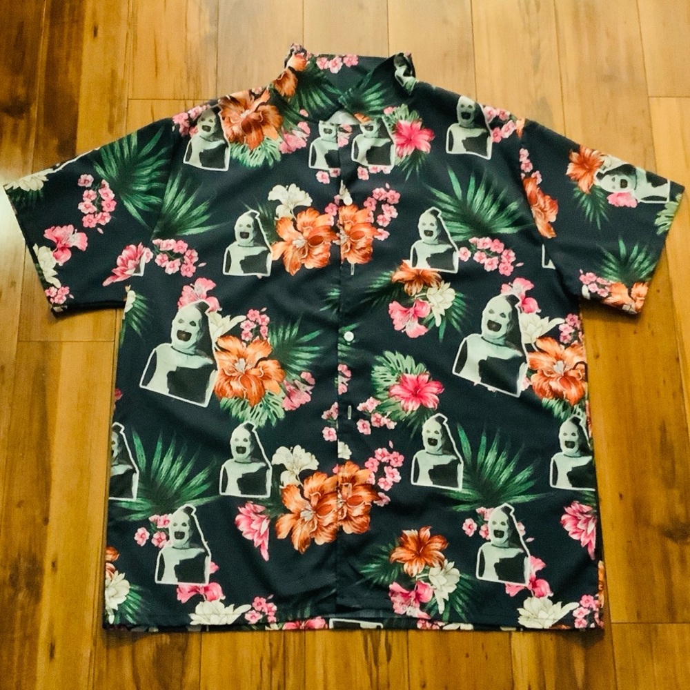 Men’s Terrifier Casual Button Down Hawaiian Shirt